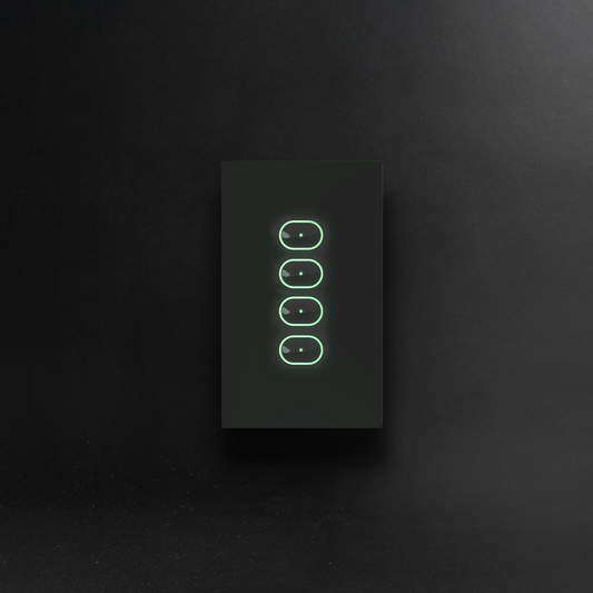 Smart Switch 4 Button Black