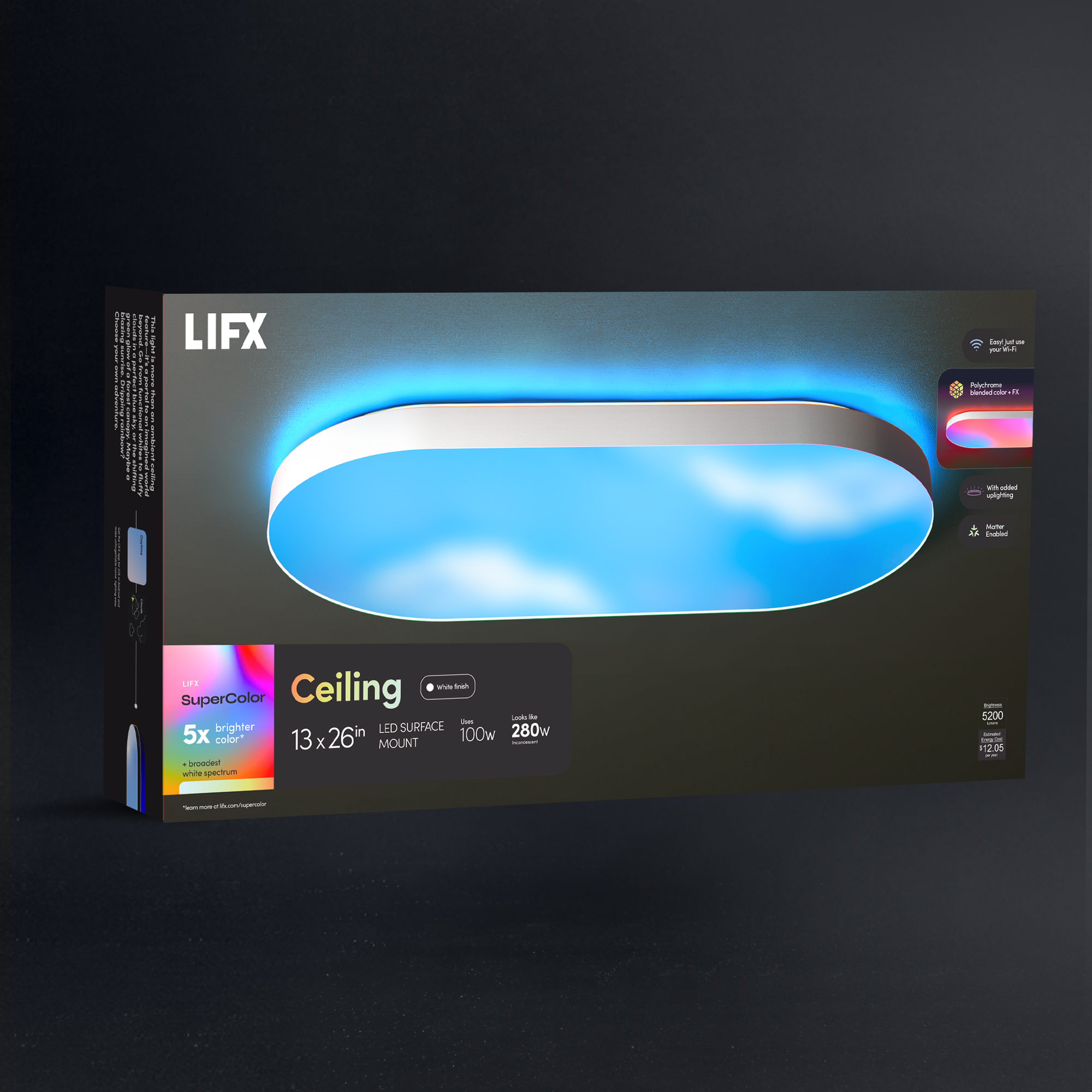 Glow LED-ceiling light 5000lm ¥51,700 LIFX SuperColor 26