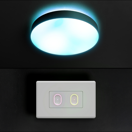 LIFX SuperColor 15" Ceiling Light Black Trim + 2 Button Switch Bundle