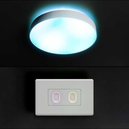 LIFX SuperColor 15" Ceiling Light White Trim + 2 Button Switch Bundle