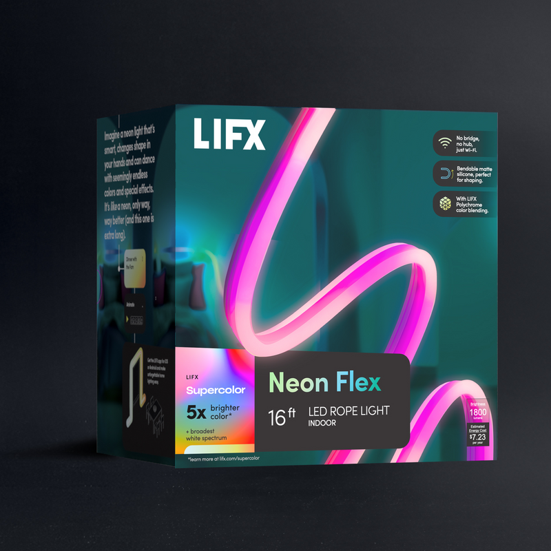 LIFX Indoor SuperColor Neon Flex 16ft - 1800 Lumens
