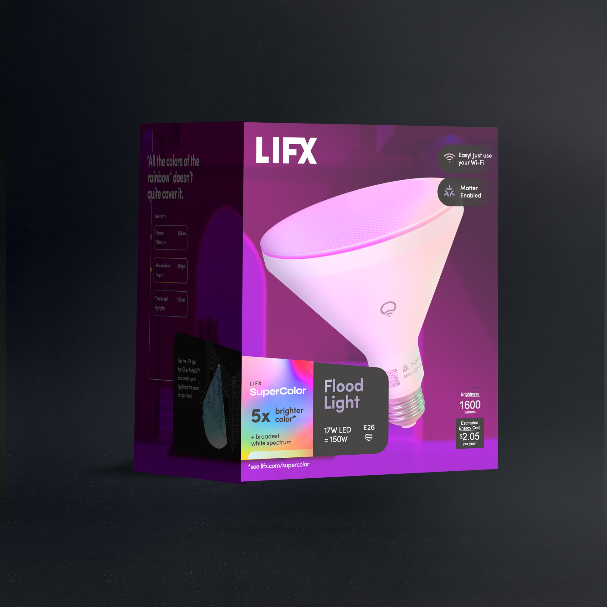 LIFX Outdoor SuperColor Flood Light - 1600 Lumens | LIFX