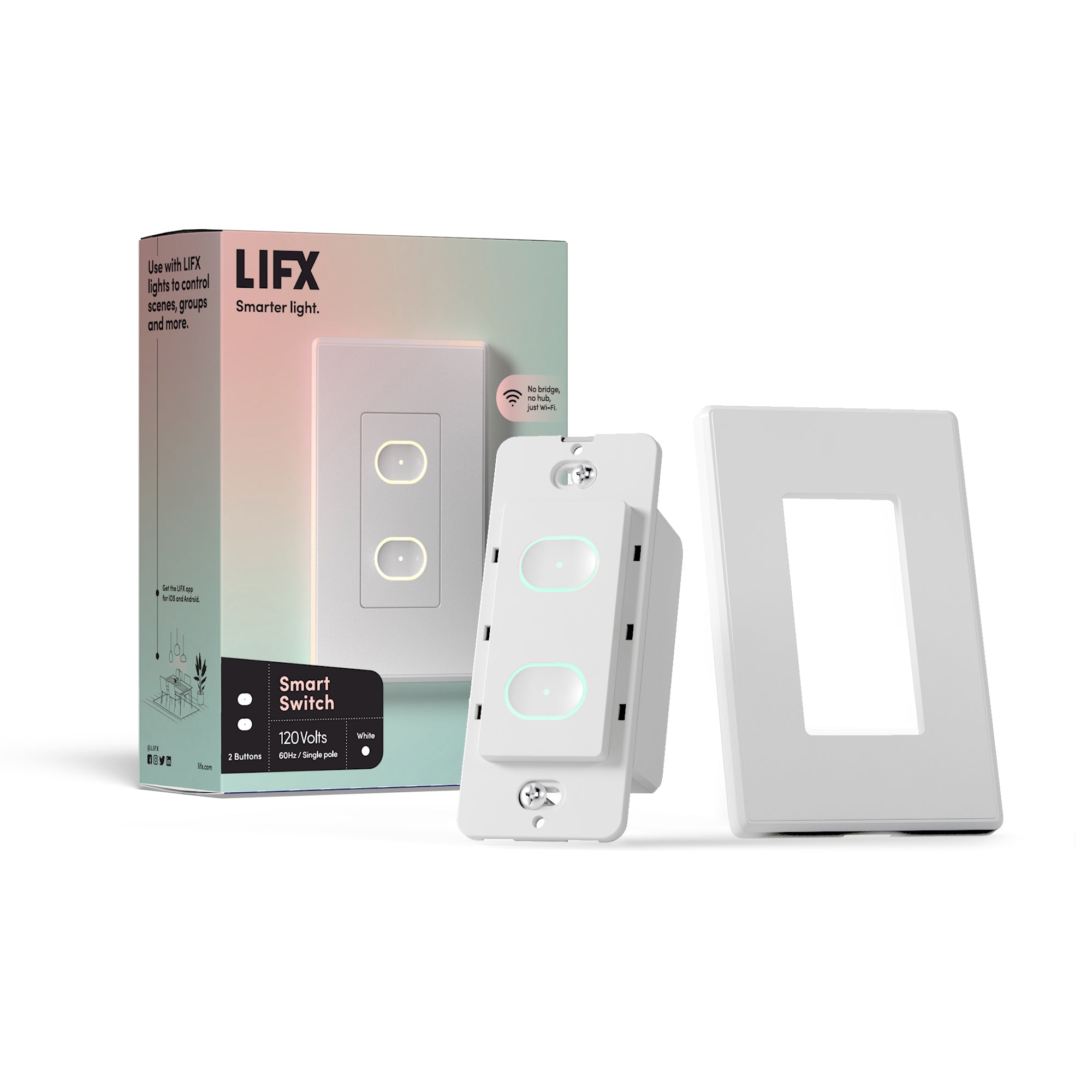 Feit Electric Wi-Fi Smart Dimmer 2-Pack Alexa Siri & Google