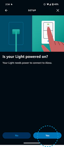 Is your light powered on