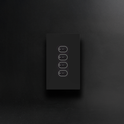 Smart Switch 4 Button Black
