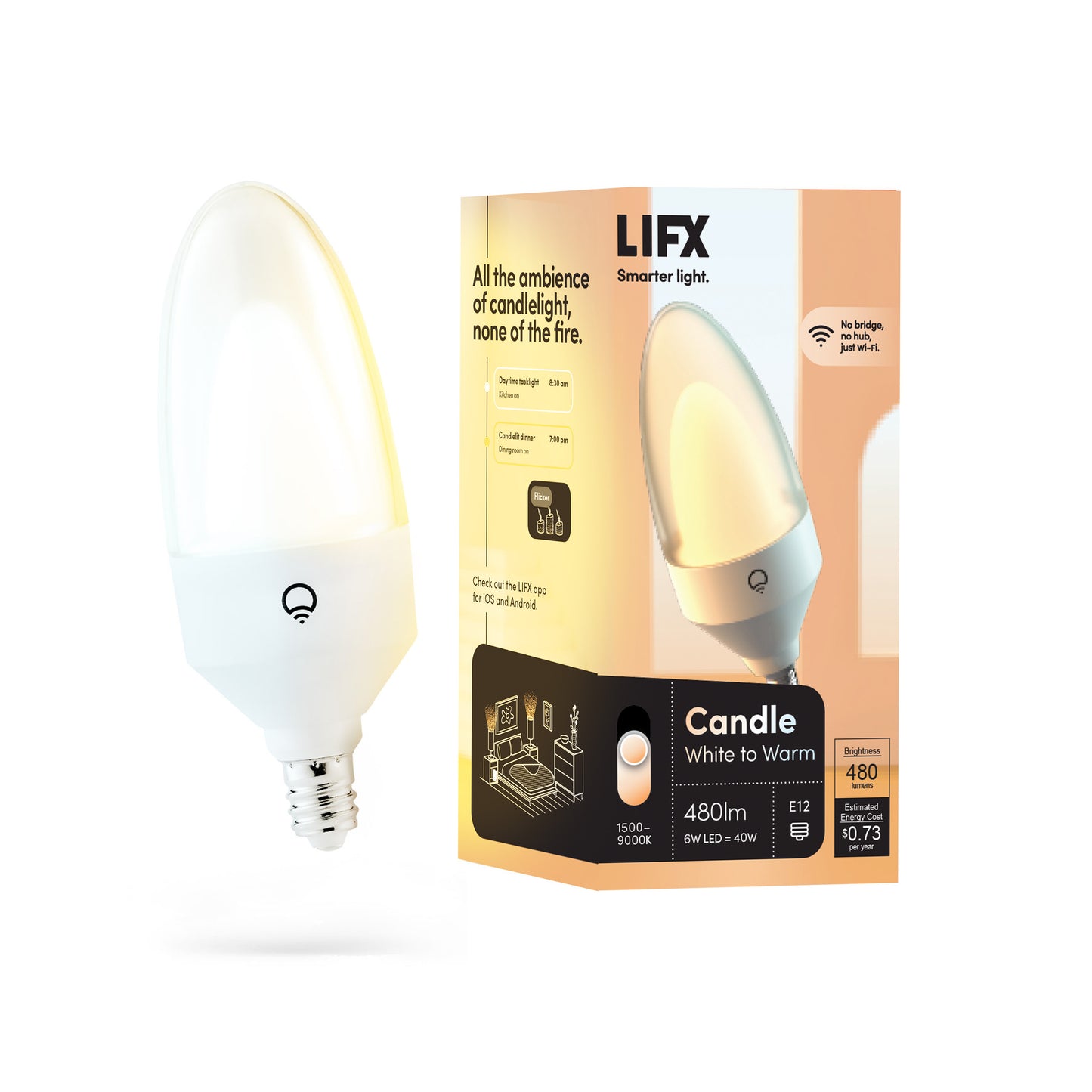LIFX Candle White to Warm E12