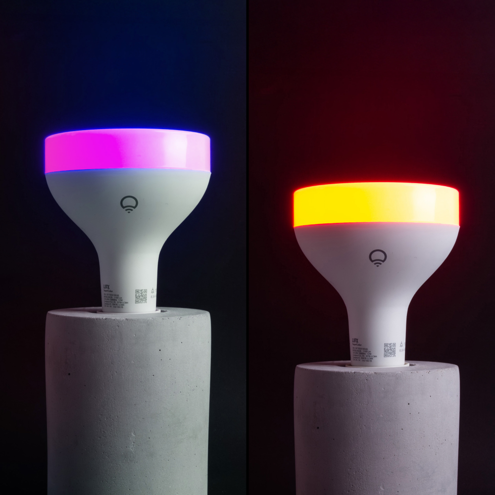 LIFX SuperColor BR30 Smart Light 2-Pack - 1100 Lumens