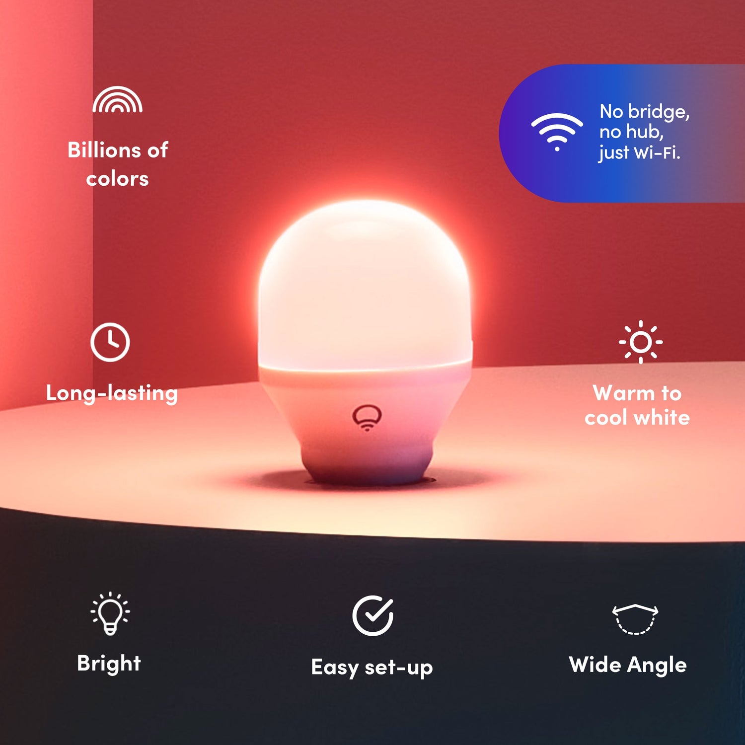LIFX Mini (B22) Ampoule smart LED connectable Wi-Fi, ajustable