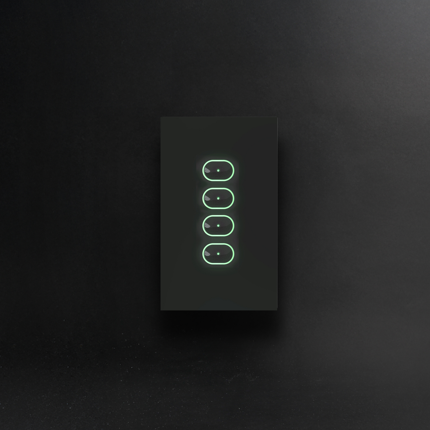 Smart Switch 4 Button Black