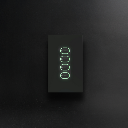 Smart Switch 4 Button Black