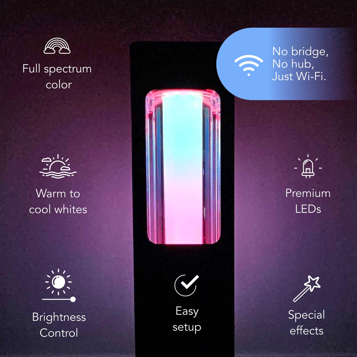 LIFX Outdoor SuperColor Path Light Square - 500 Lumens