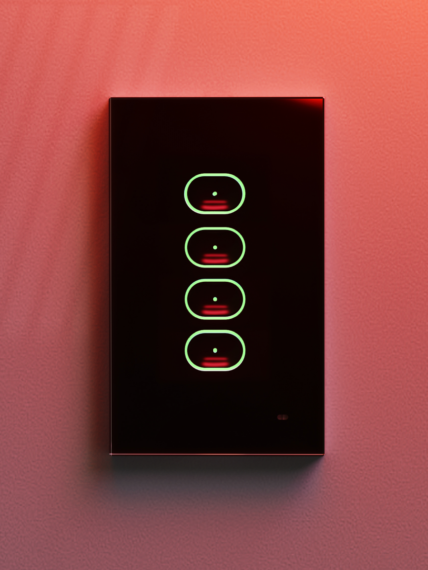 LIFX Smart Switch 4 Button Black - Glass