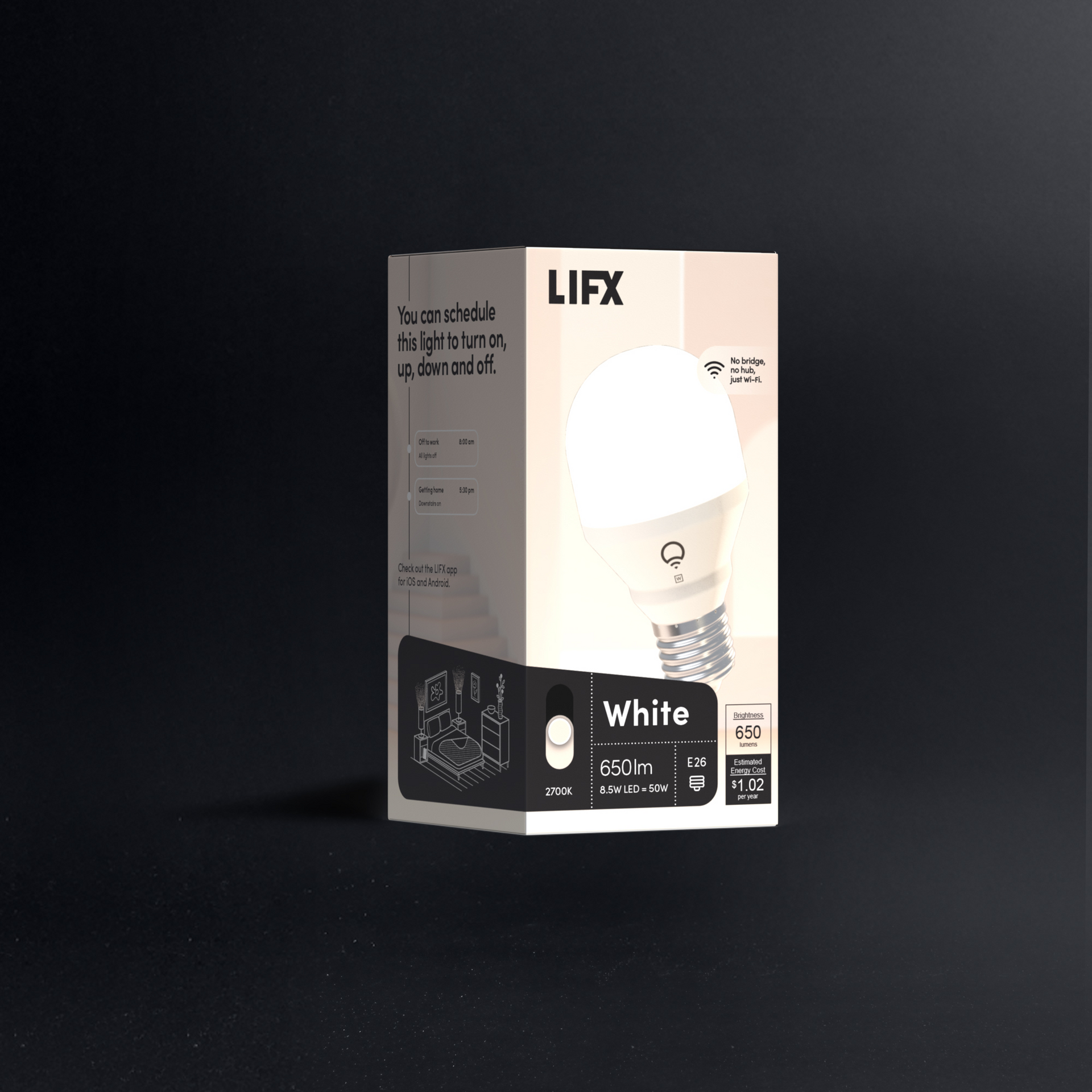 LIFX White E26 1-Pack (650 Lumens) – LIFX - Smart Lighting