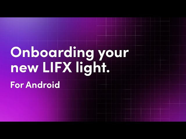 Android Onboarding via Wi-Fi