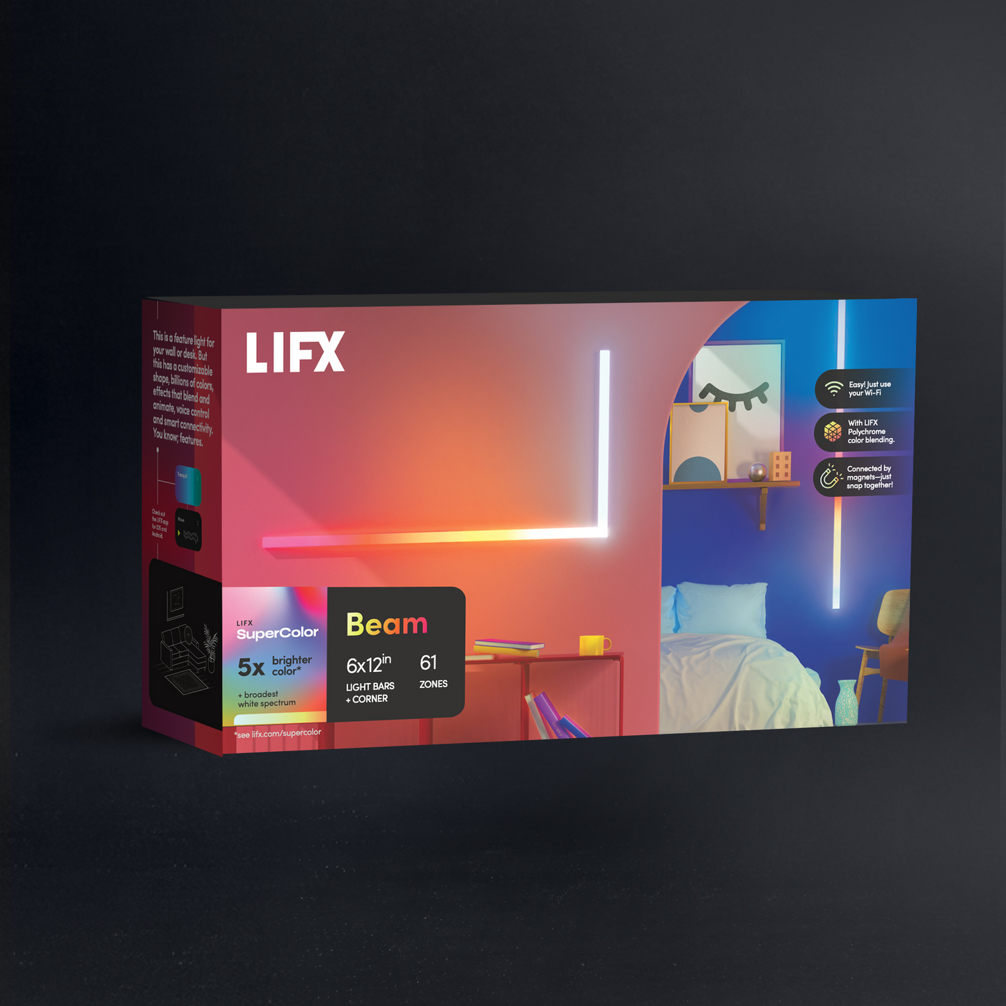 LIFX SuperColor Magnetic Beam 6 Piece Kit