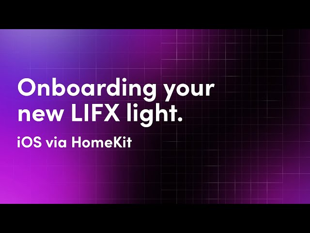 iOS Onboarding via QR code (HomeKit)