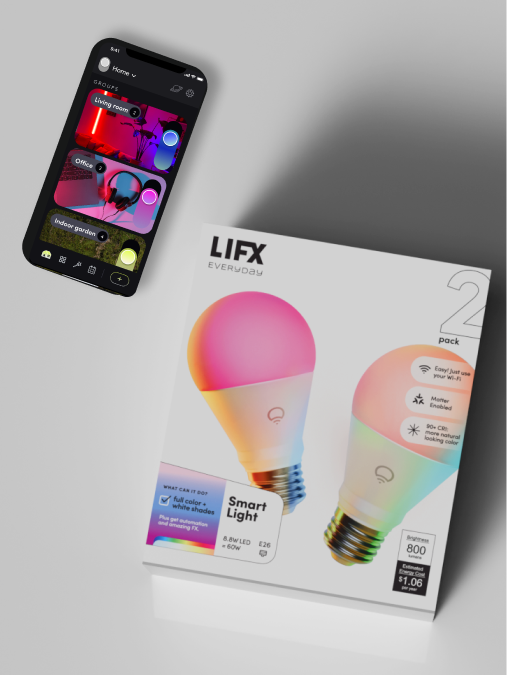 Lifex LIFX Everyday Smart Light 2-Pack - 800 Lumens | LIFX