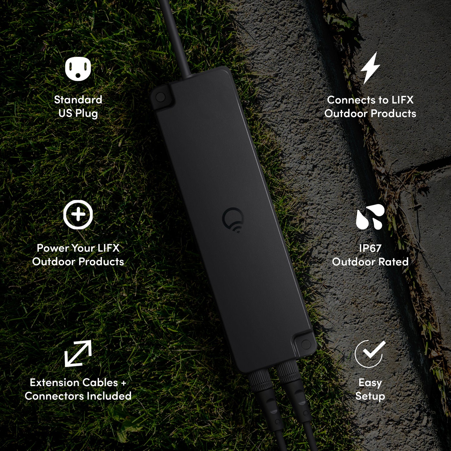 LIFX Outdoor Landscape Plug-In Low Voltage Power Supply Kit