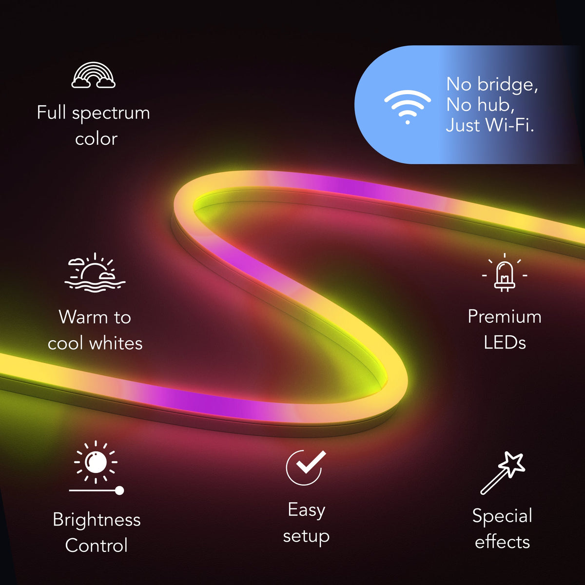 LIFX Outdoor SuperColor Neon Flex 16ft - 2150 Lumens