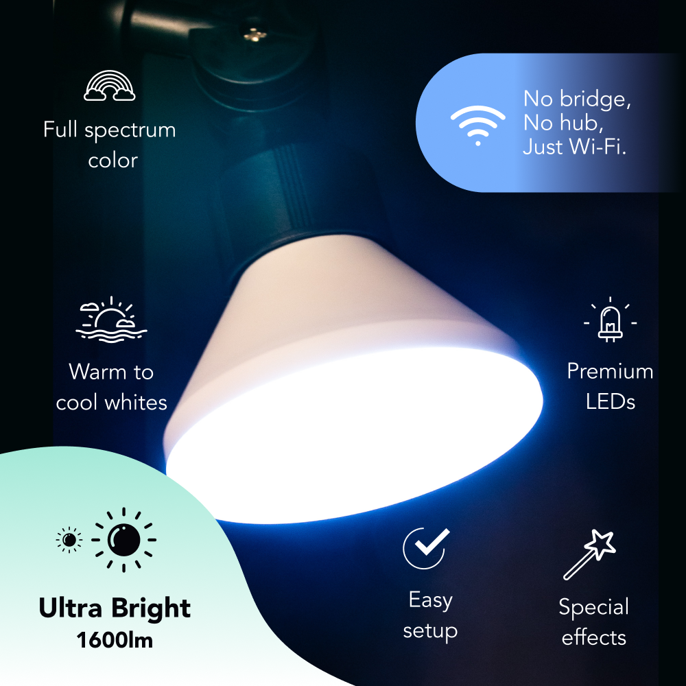 LIFX Outdoor SuperColor Flood Light - 1600 Lumens