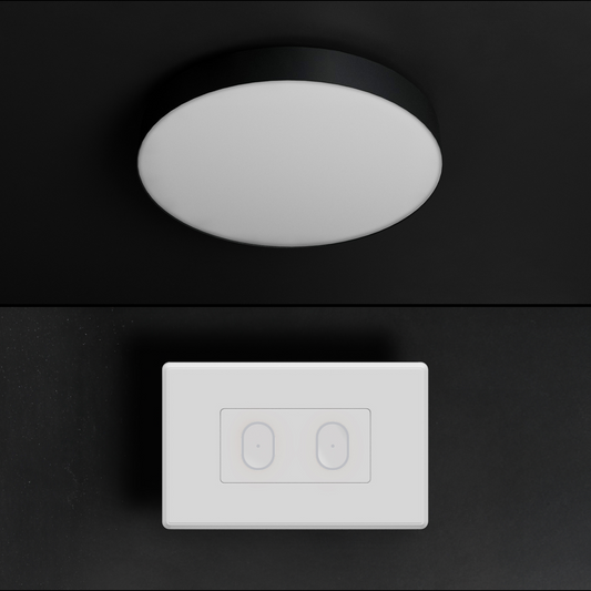 LIFX SuperColor 15" Ceiling Light Black Trim + 2 Button Switch Bundle