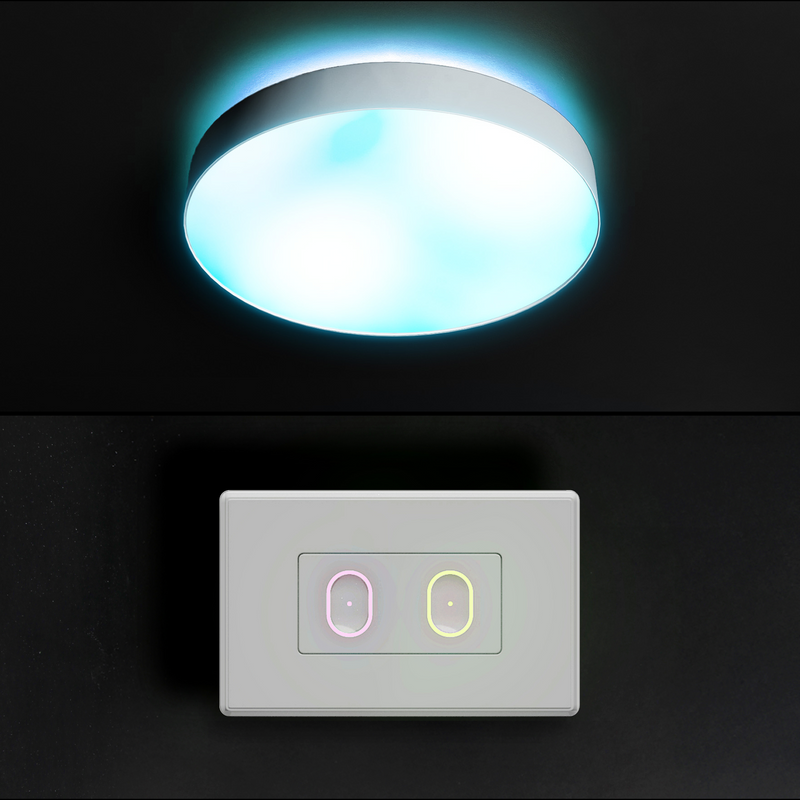 LIFX SuperColor 15" Ceiling Light White Trim + 2 Button Switch Bundle