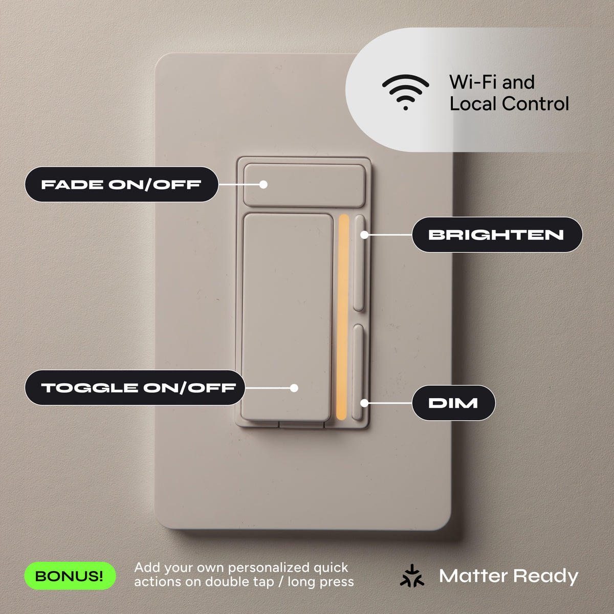 LIFX Smart Dimmer Switch 4 Button - White