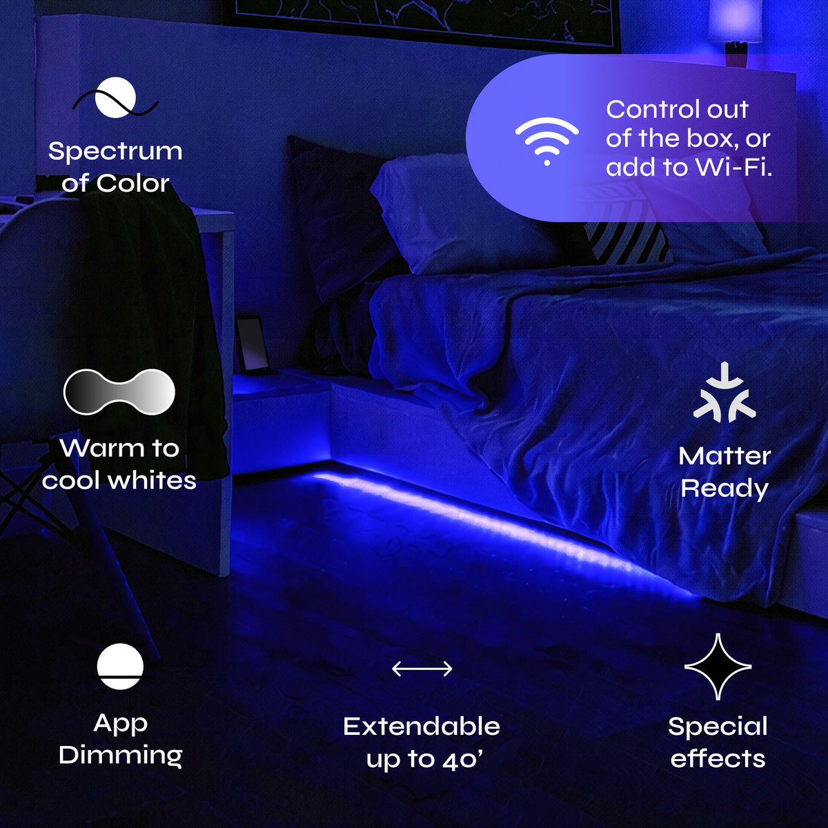 LIFX Everyday 20ft (240") Lightstrip Kit - 1000 Lumens