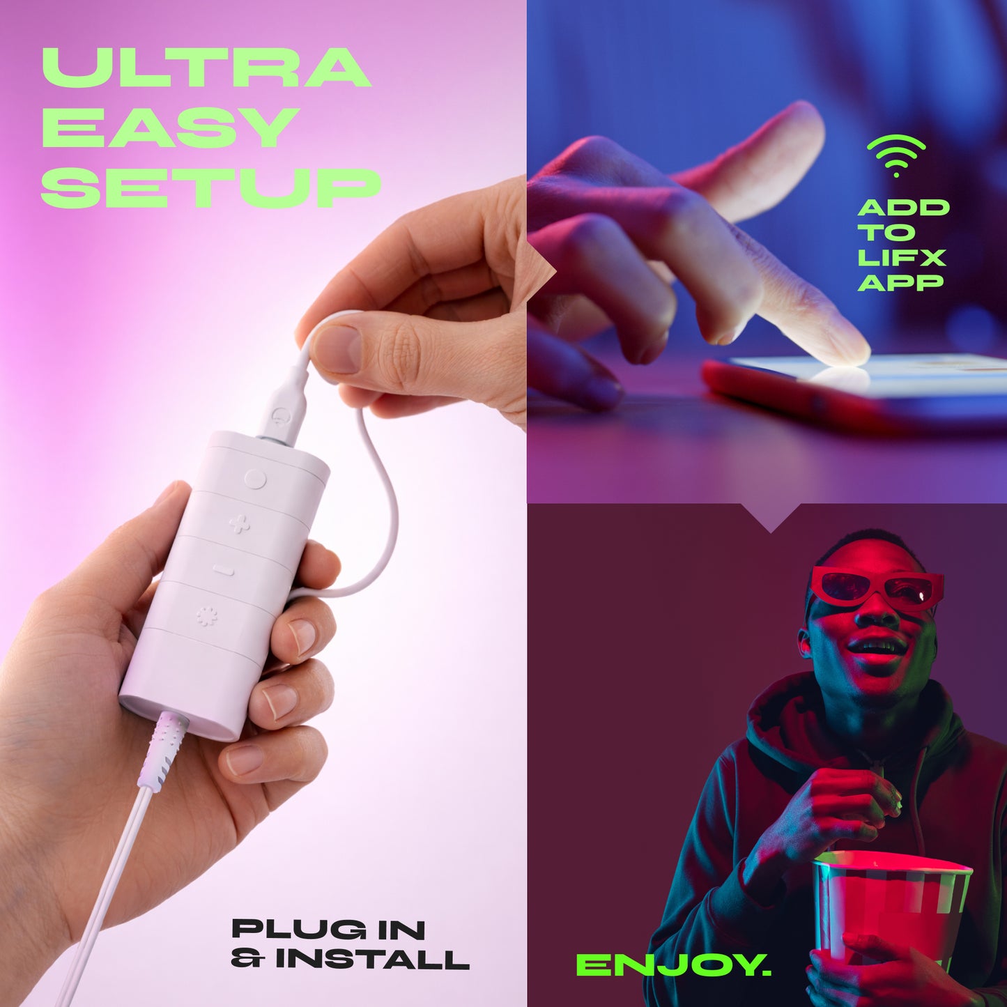 LIFX Everyday 20ft (240") Lightstrip Kit - 1000 Lumens