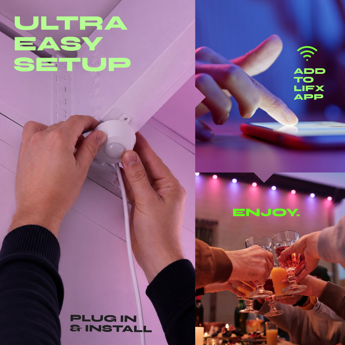 LIFX Everyday Outdoor Permanent Lights 200ft Kit - White