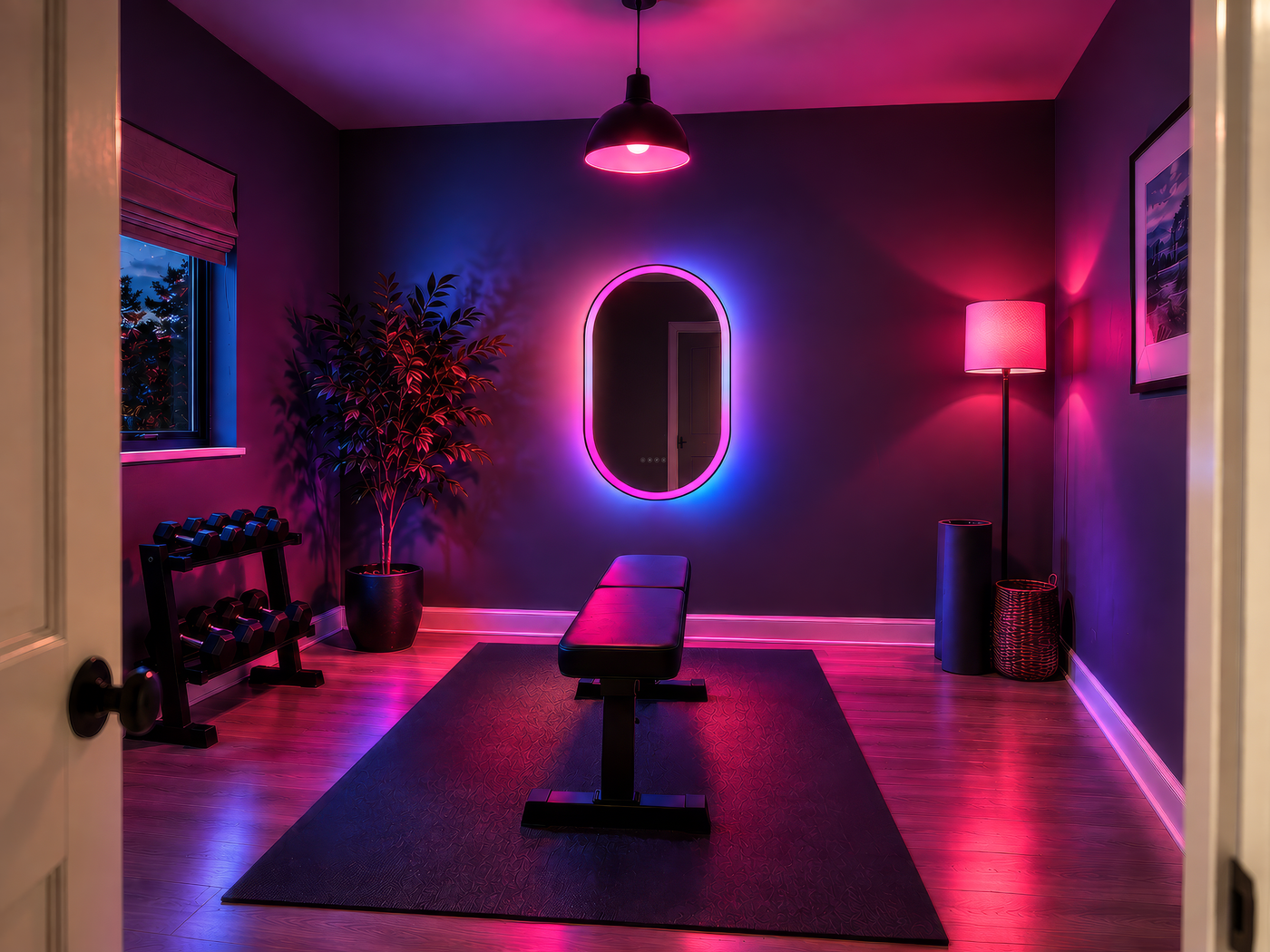 The room sets itself up before you've warmed up