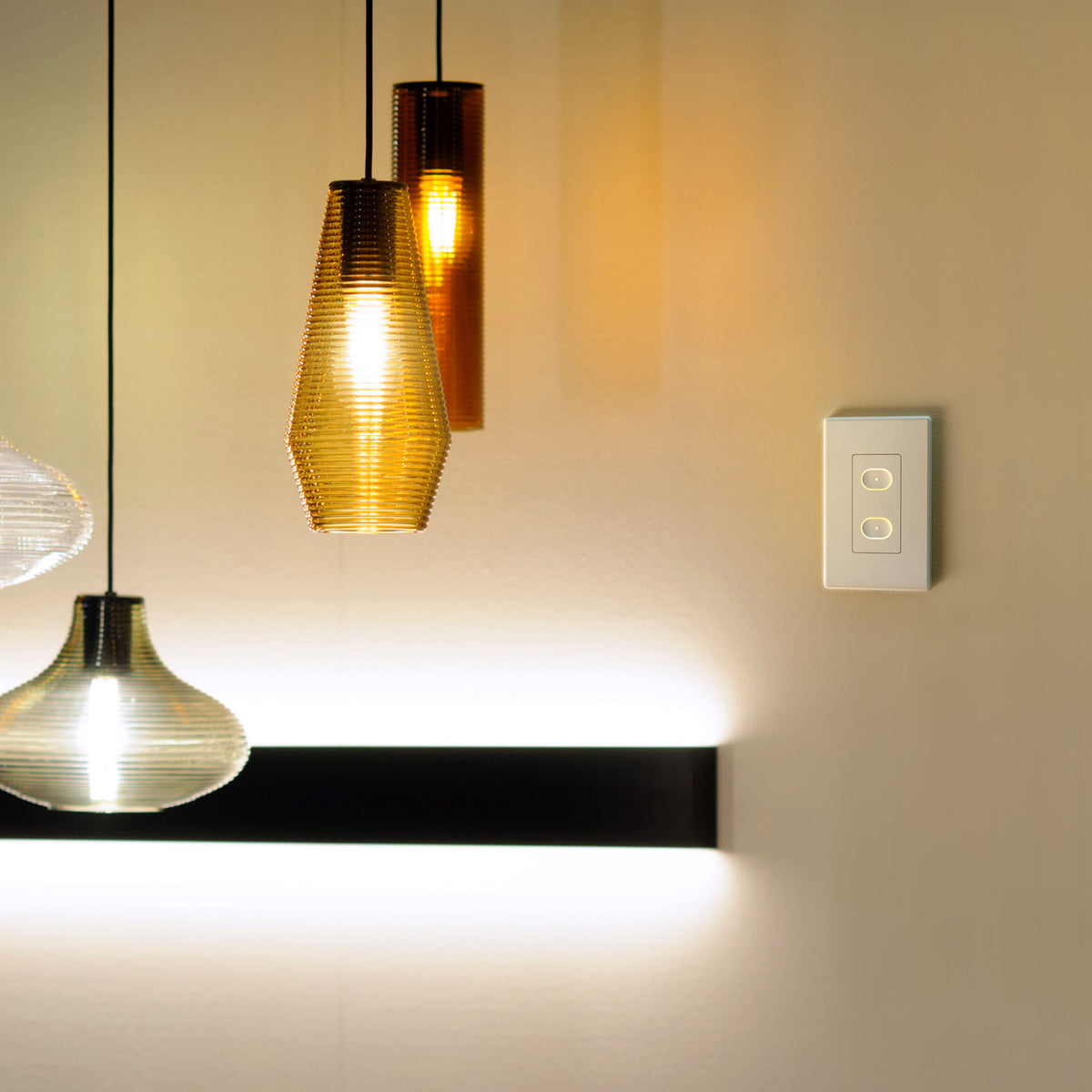 LIFX SuperColor 26" Ceiling Light White Trim + 2 Button Switch Bundle