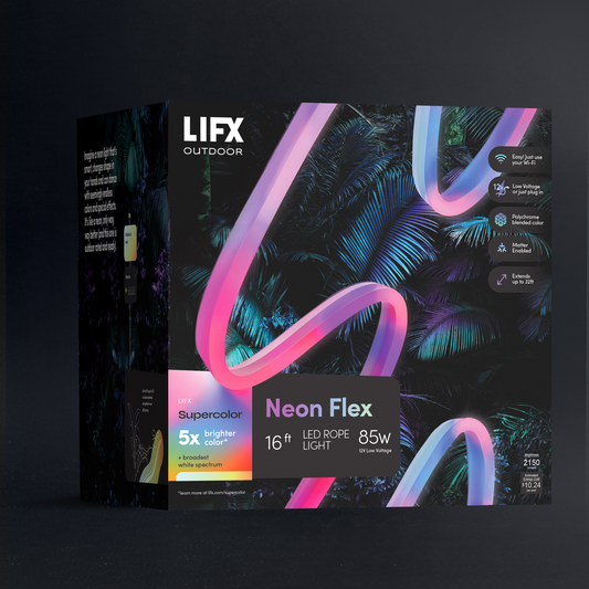 LIFX Outdoor SuperColor Neon Flex 16ft - 2150 Lumens