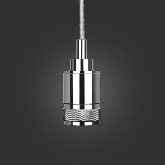 Industrial Plug-in or Hardwired Pendant (Chrome)