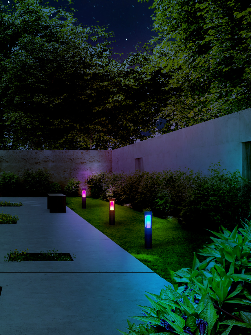 LIFX Outdoor SuperColor Path Light Square - 500 Lumens | LIFX