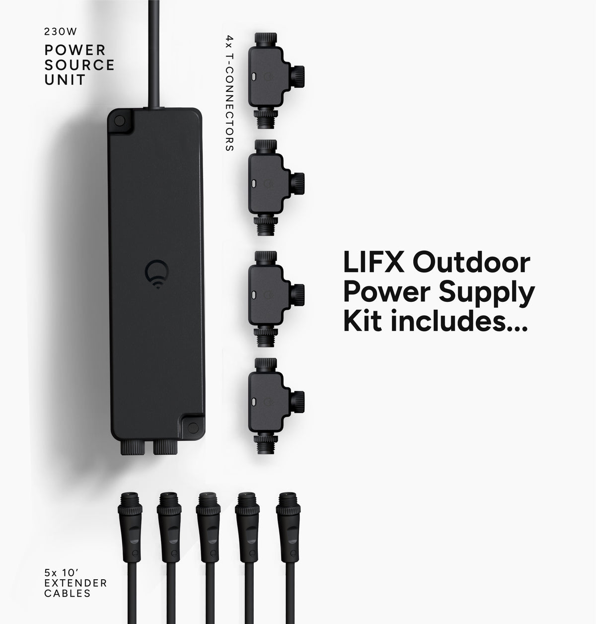 LIFX Outdoor Landscape Plug-In Low Voltage Power Supply Kit