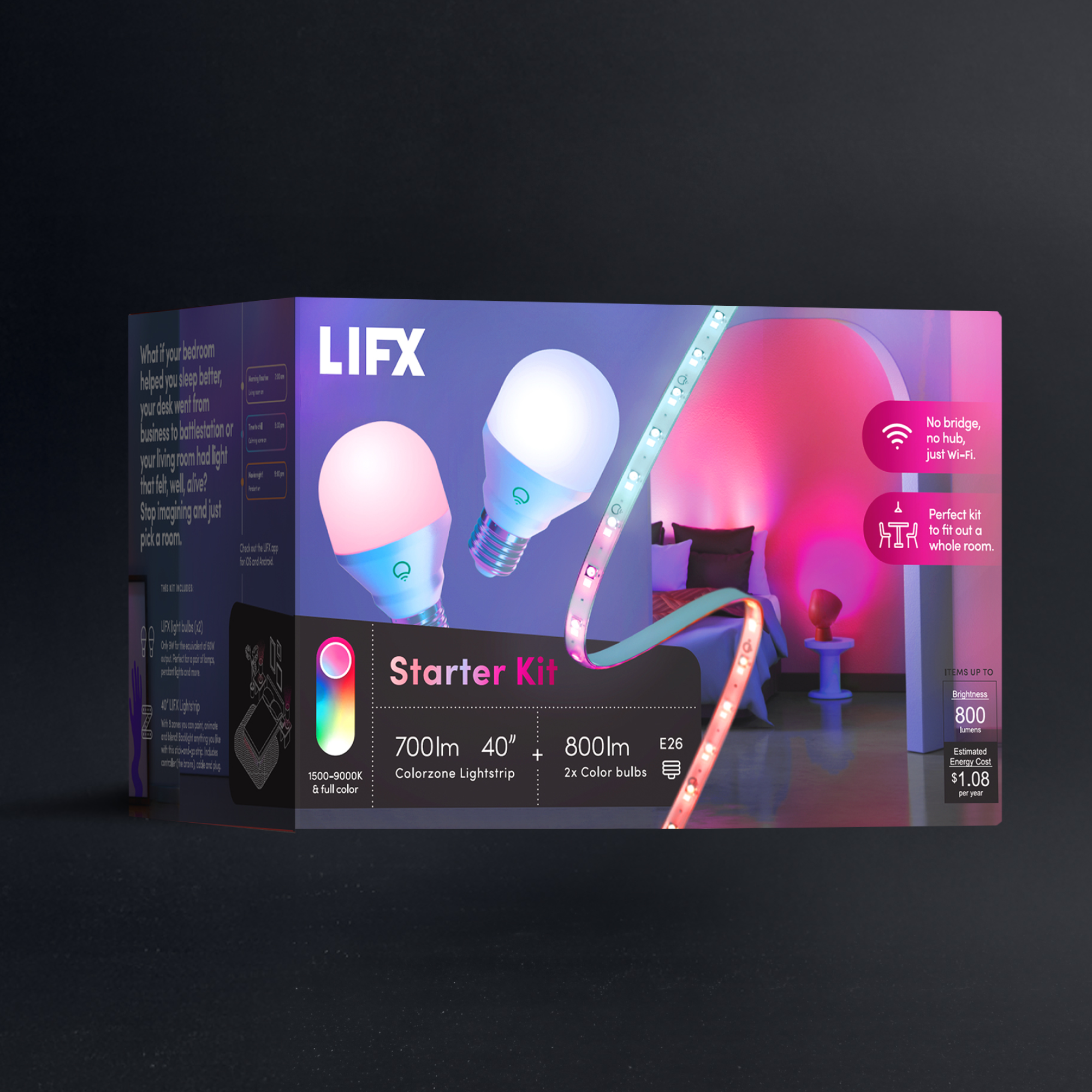 Lifex LIFX Smart Lighting Starter Kit | No Hub Required | LIFX