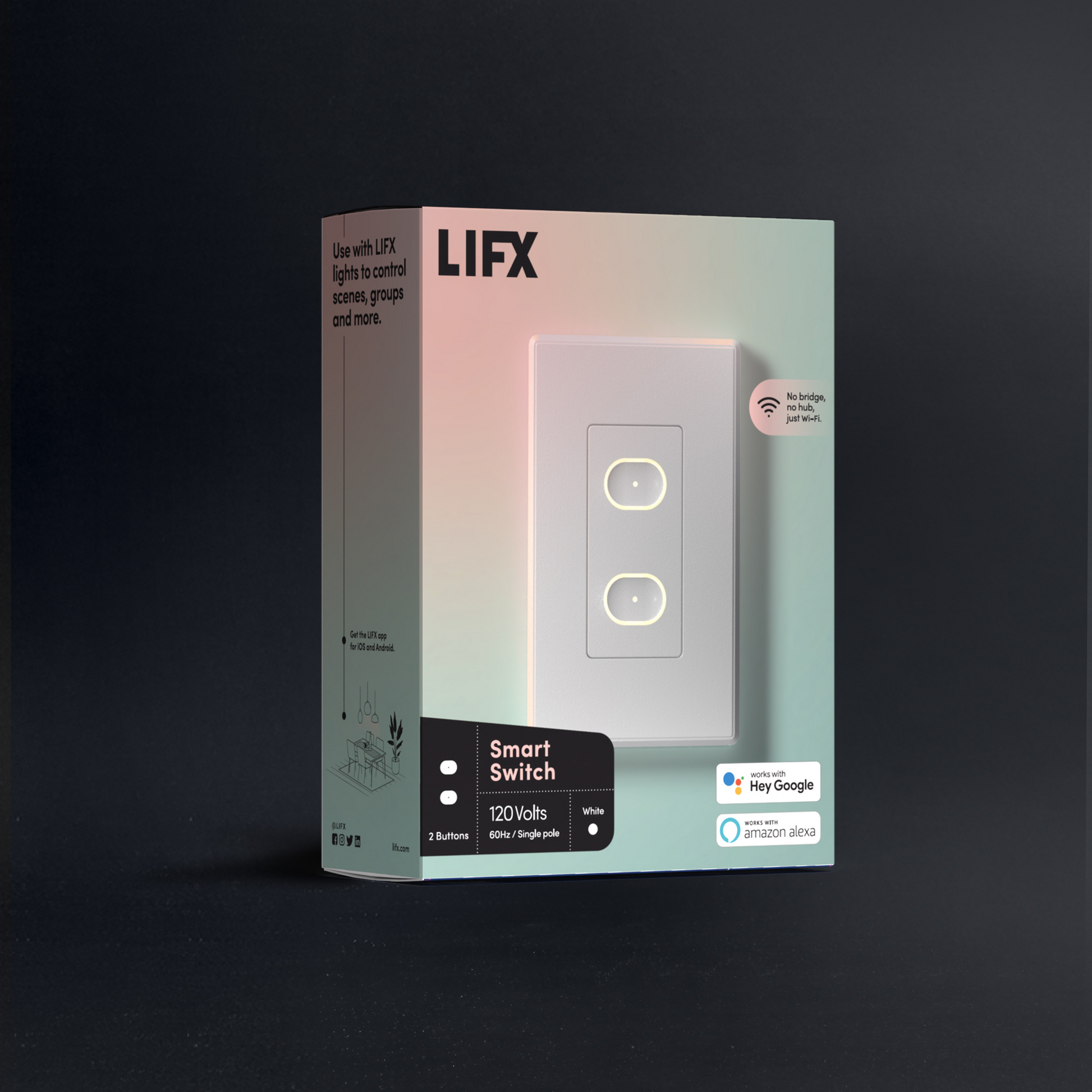 Smart Switch 2 Button White – LIFX - Smart Lighting