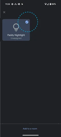 Select light to add