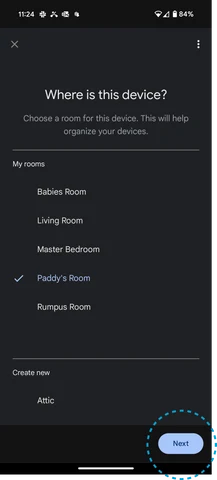 Choose a room
